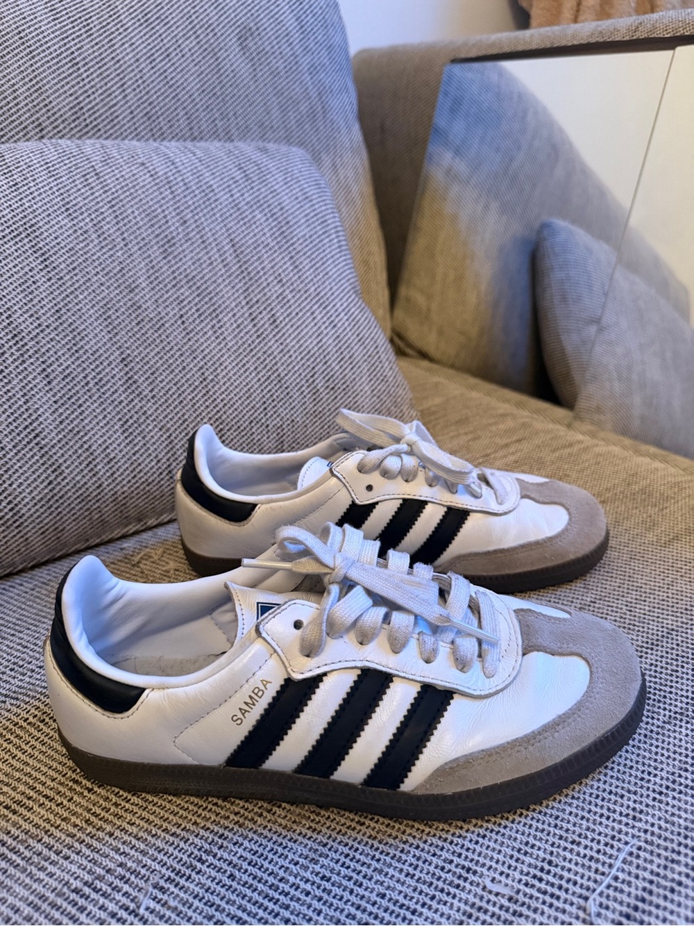adidas Samba White Black Gray Men’s Sneakers